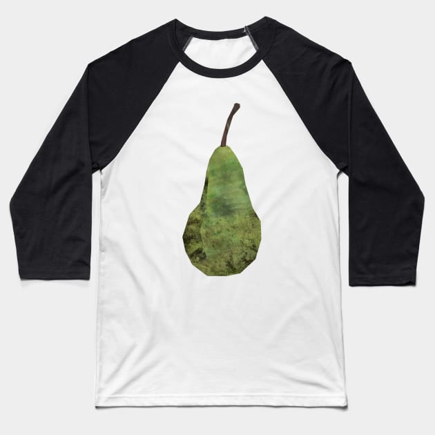 Pear Baseball T-Shirt by Babban Gaelg